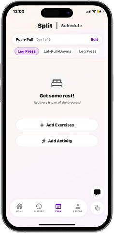Live form feedback during workout session